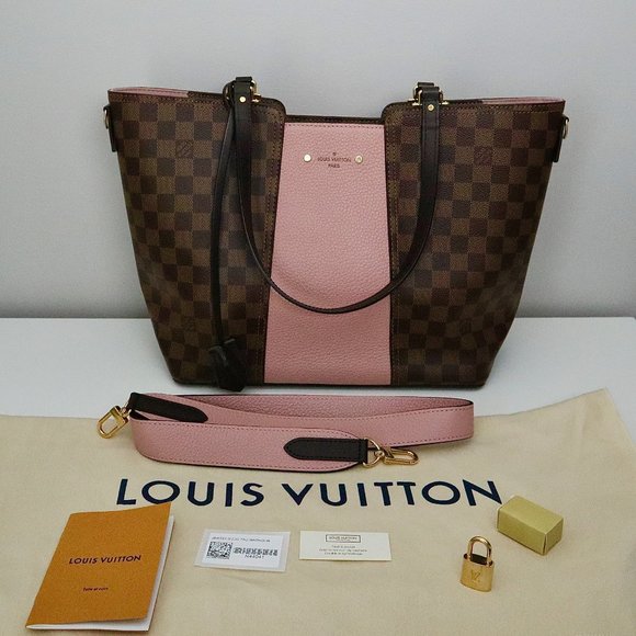 ❌SOLD❌Louis Vuitton Damier Ebene Jersey Magnolia Tote - Picture 1 of 16